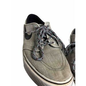 NIKE Stefan‎ Janoski Gray Leather 616490-002 Sz 6.5 Y Skateboard Shoes